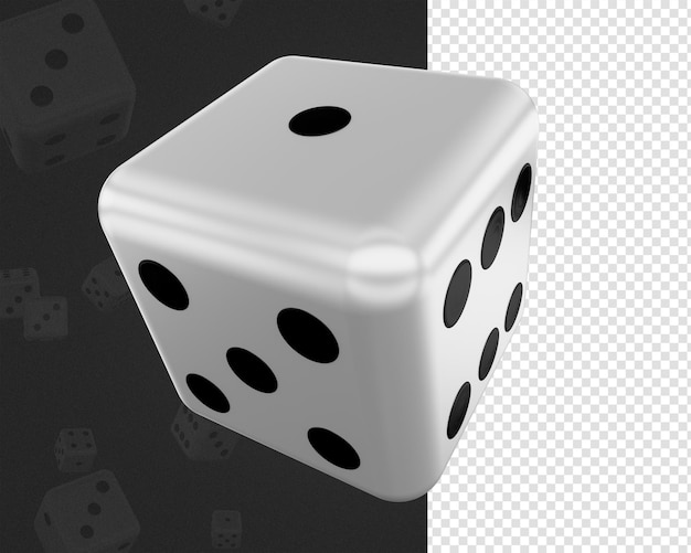 Free PSD psd casino 3d dice icon render