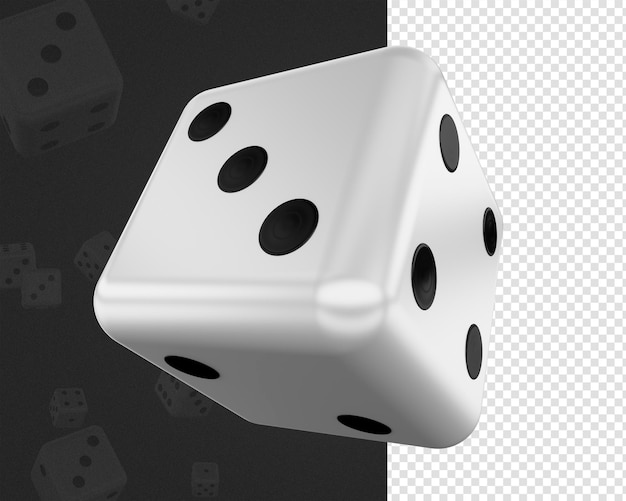 Free PSD psd casino 3d dice icon render