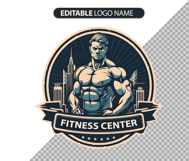 Free PSD psd fitness center logo