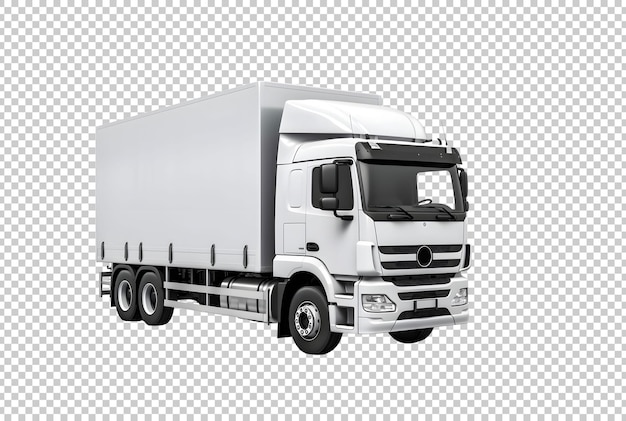 Free PSD psd isolated box truck template