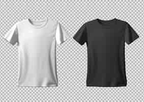 Free PSD psd isolated opened white and black tshirt template