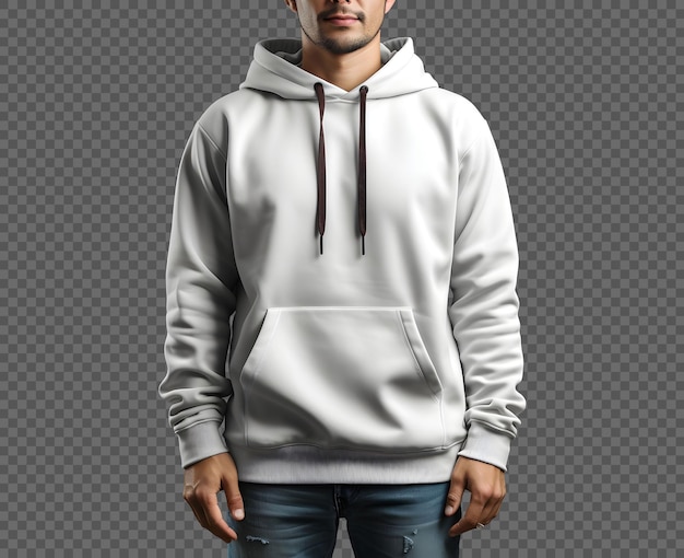 Free PSD psd isolated white blank hoodie