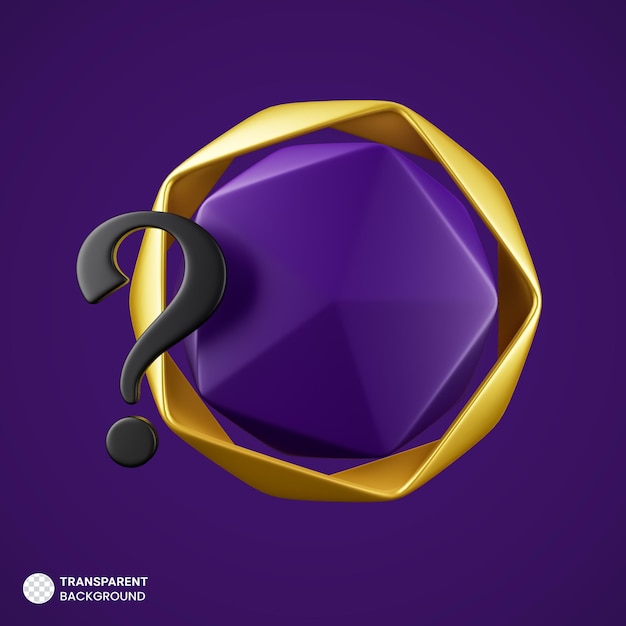 Free PSD purple abstract shape banner icon isolated 3d render illustration