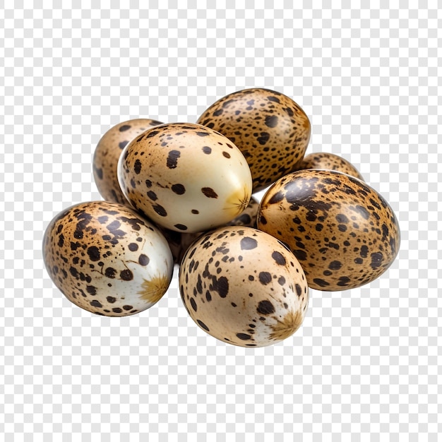 Free PSD quail eggs isolated on transparent background