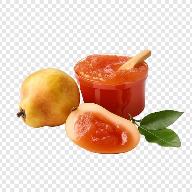 Free PSD quince paste isolated on transparent background