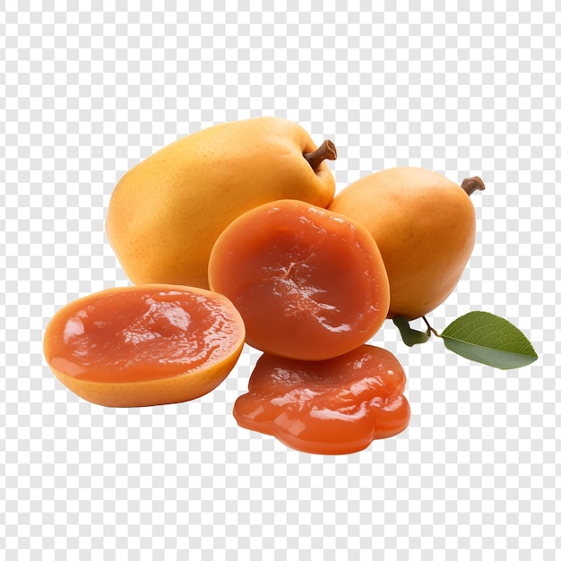 Free PSD quince paste isolated on transparent background