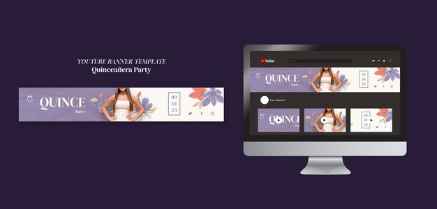 Quinceanera party template deisgn