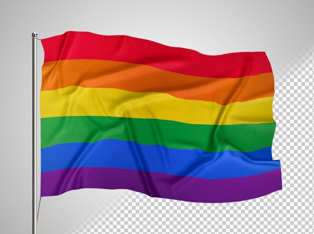 Rainbow flag of the united states of america