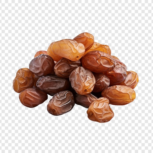 Free PSD raisins isolated on transparent background