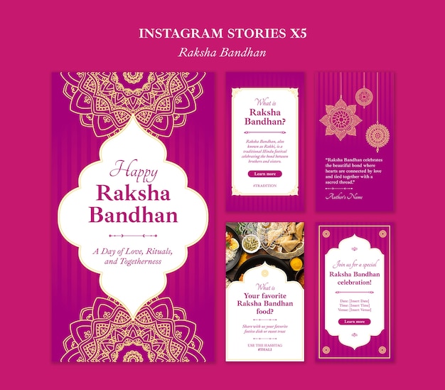 Free PSD raksha bandhan event celebration template