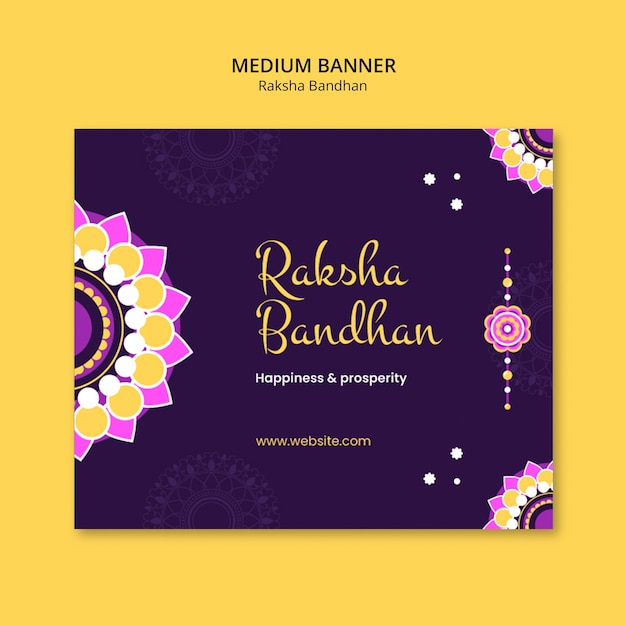 Free PSD raksha bandhan template design