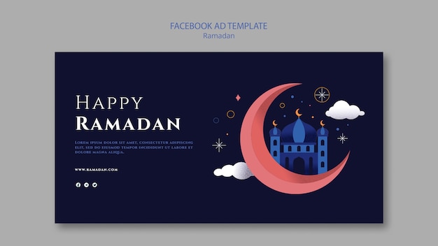 Free PSD ramadan celebration facebook template