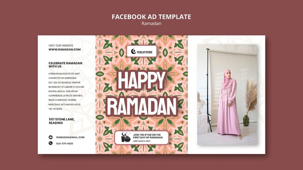 Free PSD ramadan celebration facebook template