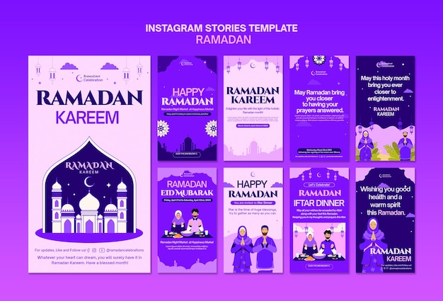 Free PSD ramadan celebration instagram stories