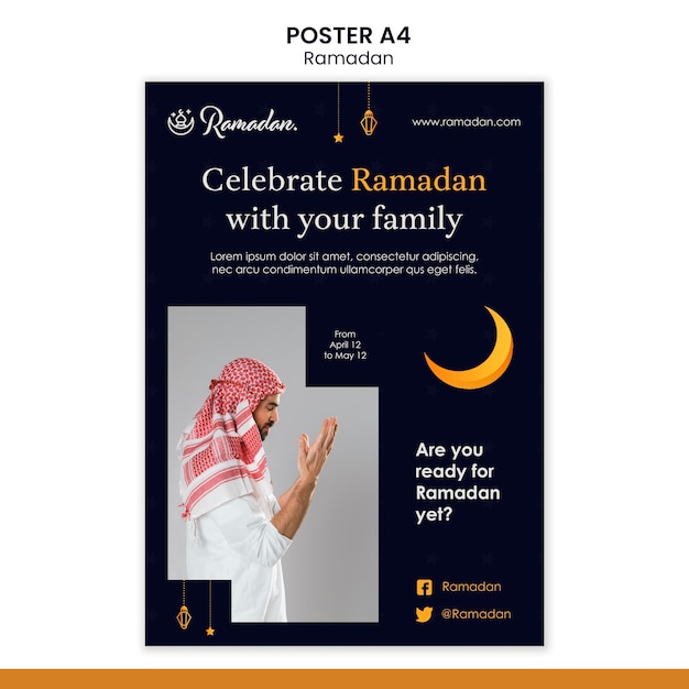 Ramadan event flyer template