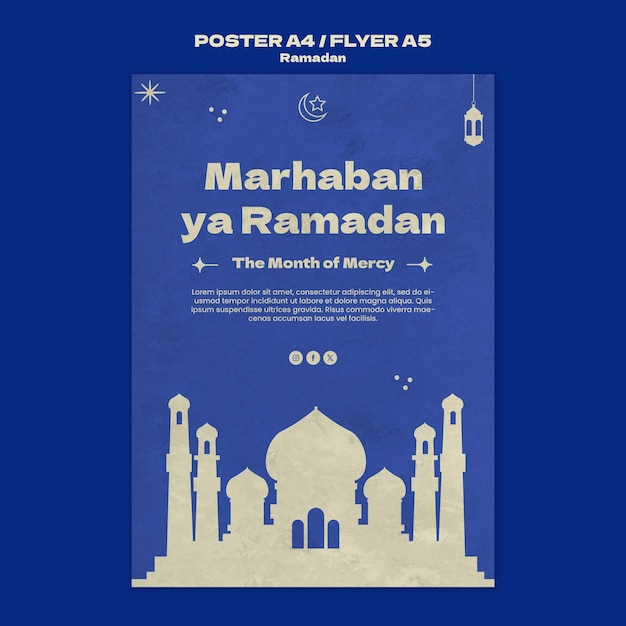 Free PSD ramadan template design