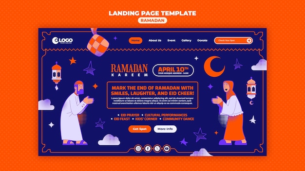 Free PSD ramadan template design