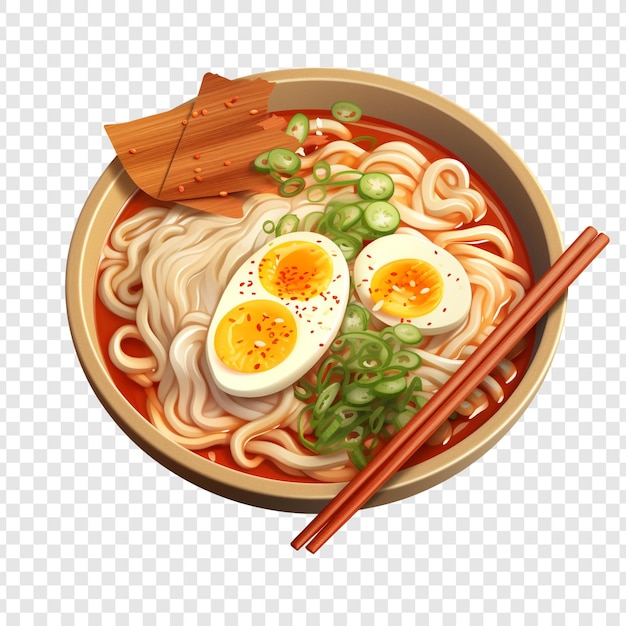 Free PSD ramen isolated on transparent background