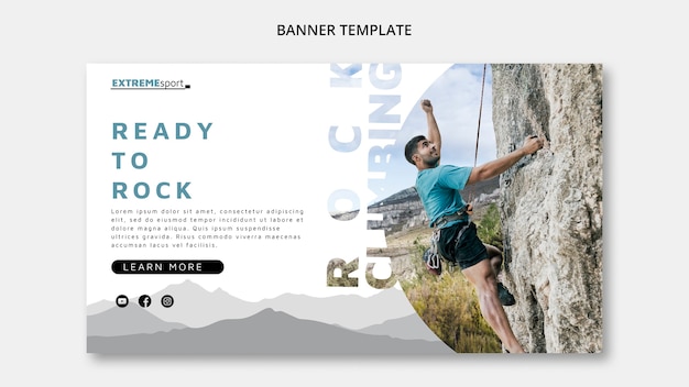 Free PSD ready to hike banner template