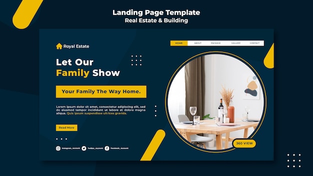 Real estate and building web template