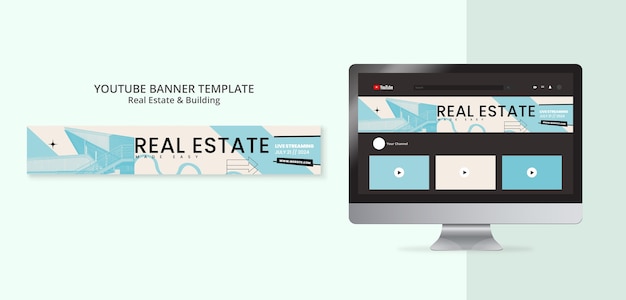 Free PSD real estate template design