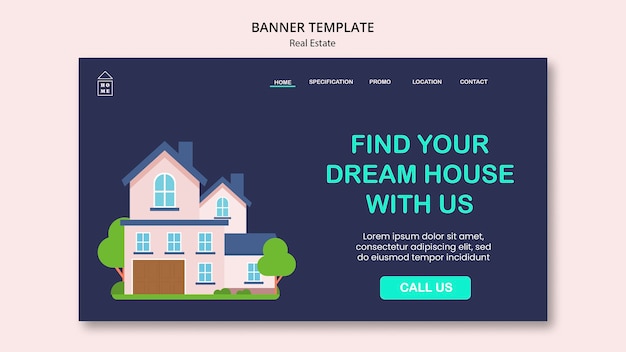 Real estate template design