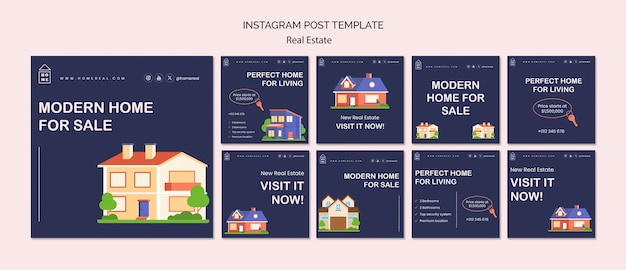 Free PSD real estate template design