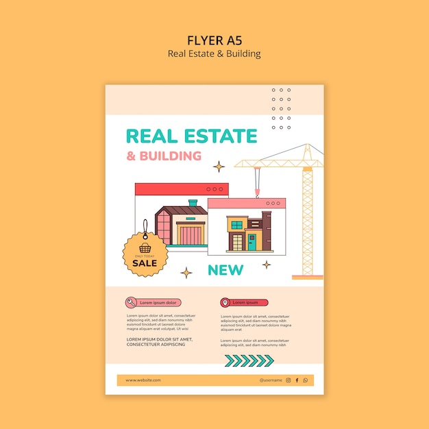 Free PSD real estate template design