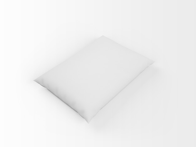 Realistic blank white pillow