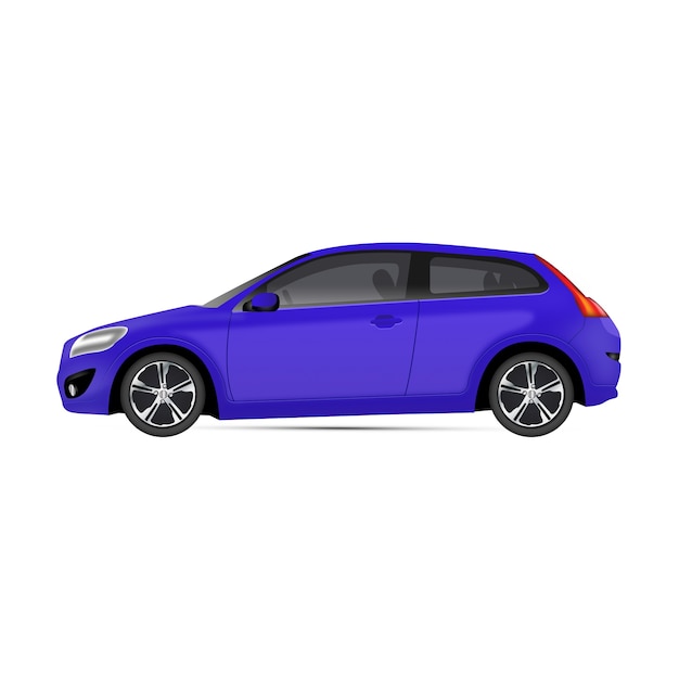 Free PSD realistic car illustration