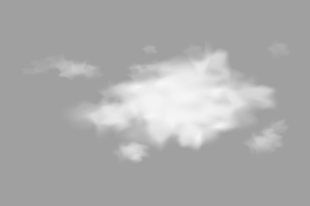 Free PSD realistic clouds isolated