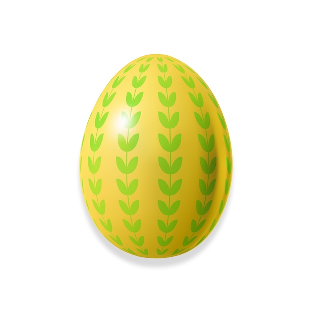 Free PSD realistic easter egg illustration design