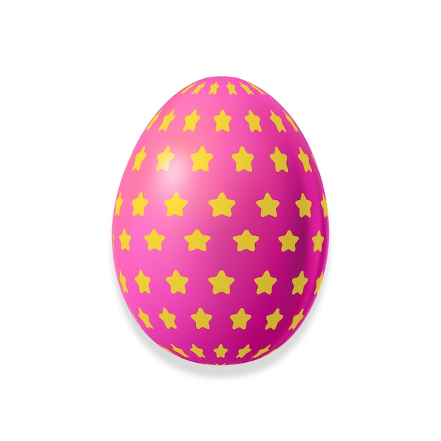 Free PSD realistic easter egg illustration design