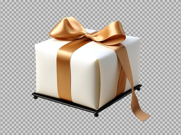 Free PSD realistic gift box isolated on background