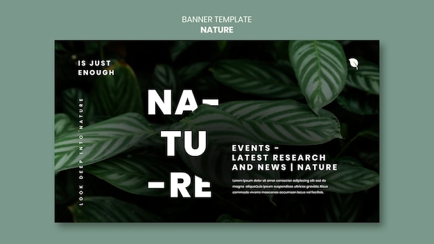 Free PSD realistic nature design template