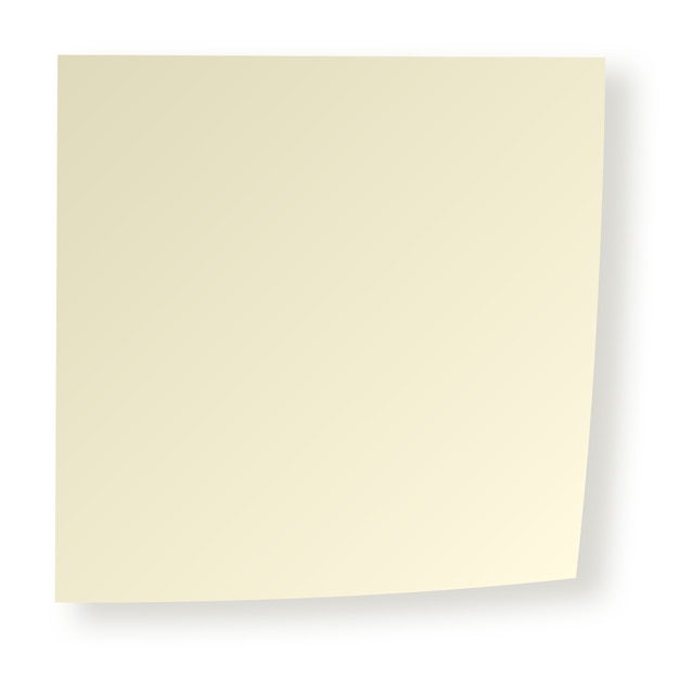 Free PSD realistic post it element isolated