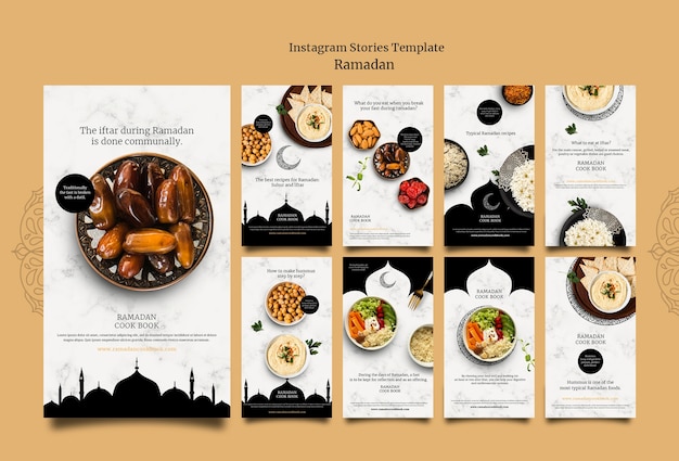 Free PSD realistic ramadan template