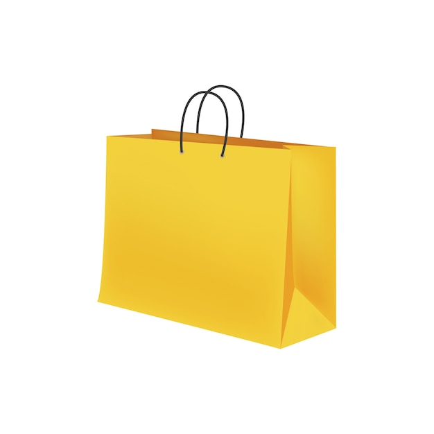 Free PSD realistic shopping bag isolated