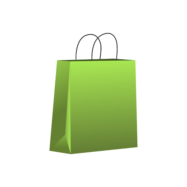 Free PSD realistic shopping bag isolated