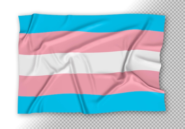 Realistic Transexual Pride Flag