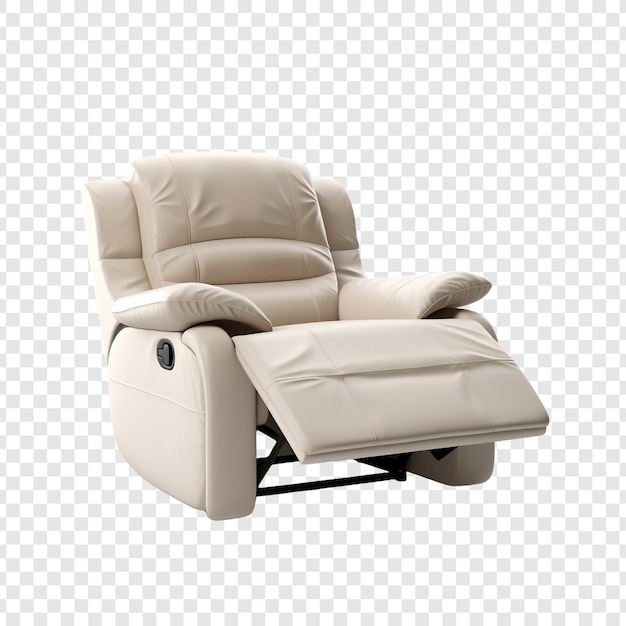 Free PSD recliner chair isolated on transparent background