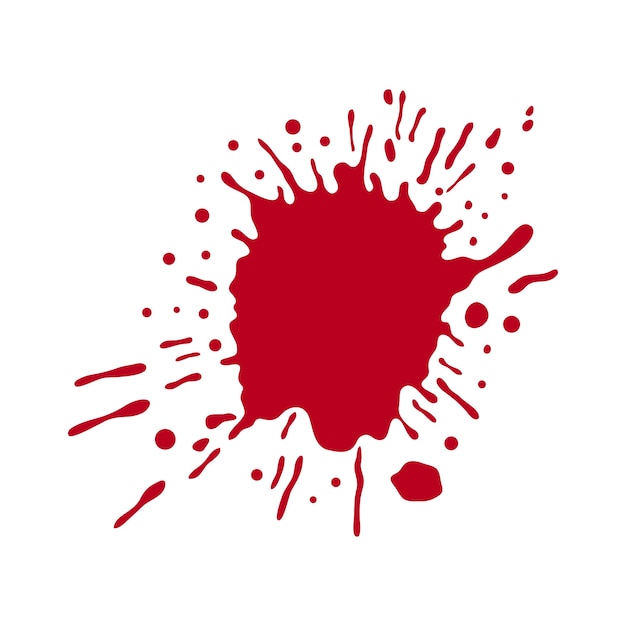 Free PSD red blood splash