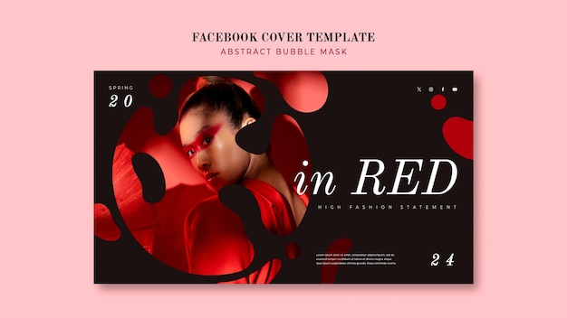 Free PSD red template design