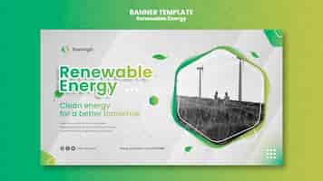 Free PSD renewable energy banner template