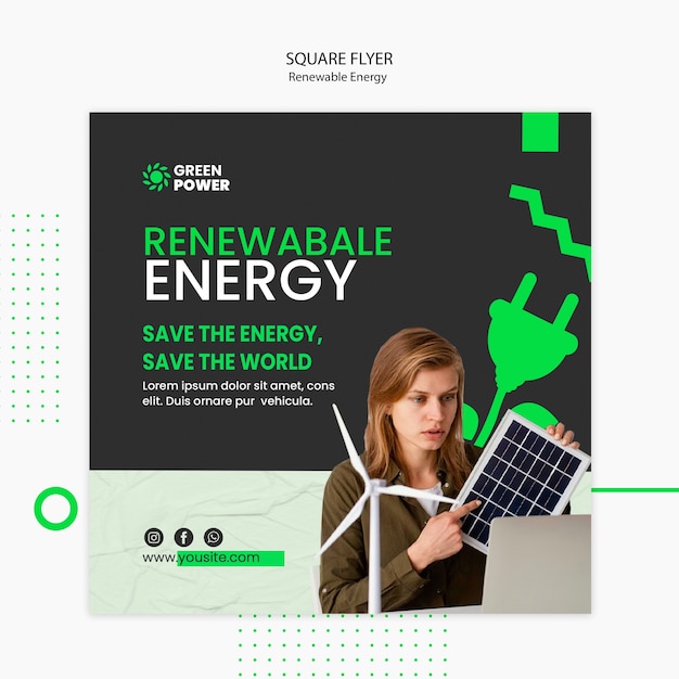 Renewable energy design template