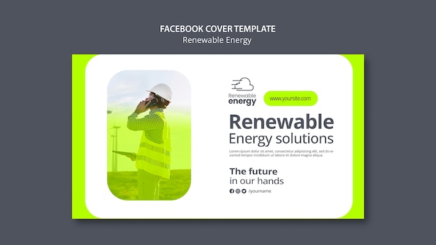 Free PSD renewable energy facebook cover