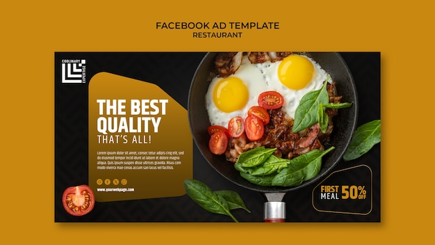 Free PSD restaurant template design