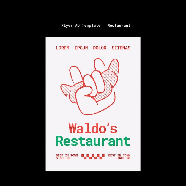 Free PSD restaurant template design