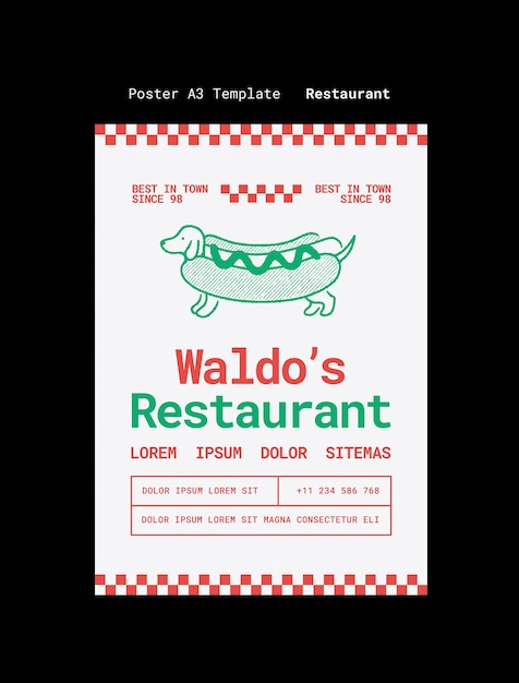 Free PSD restaurant template design