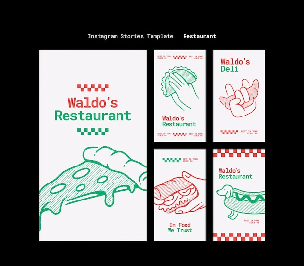 Free PSD restaurant template design